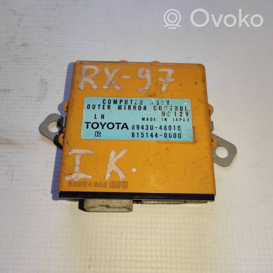 Lexus RX 330 - 350 - 400H Modulo di controllo degli specchietti retrovisori 8943048010