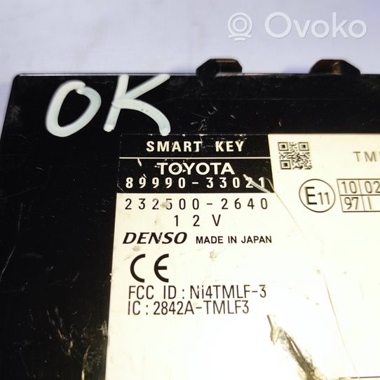 Toyota Camry Avaimettoman käytön ohjainlaite/moduuli 8999033021