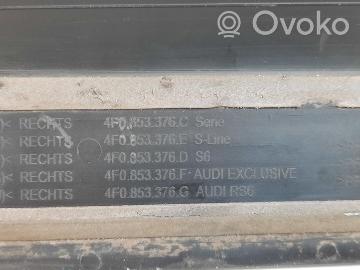 Audi RS6 C6 Slenksčių apdailų komplektas (vidinis) 4F0853373G
