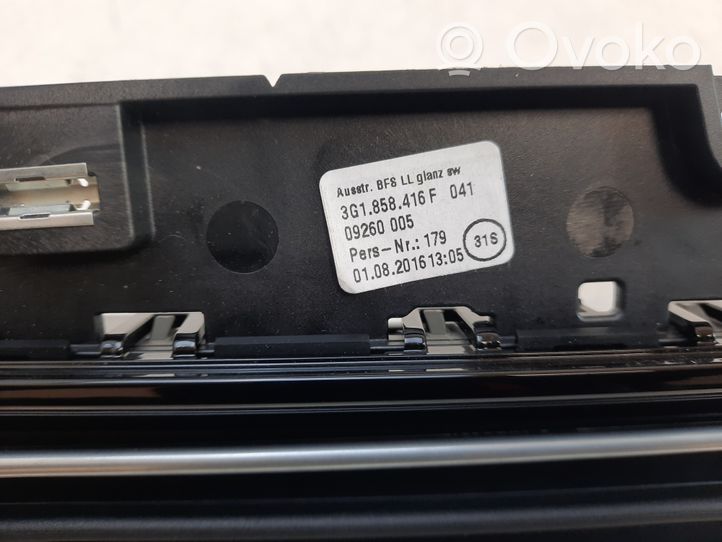 Volkswagen Passat Alltrack Dash center air vent grill 3G1857083