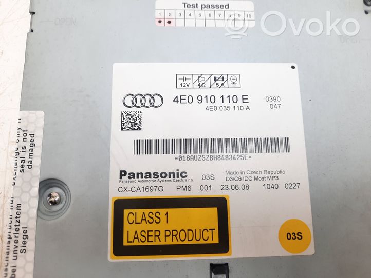 Audi RS6 C6 Changeur CD / DVD 4E0910110E