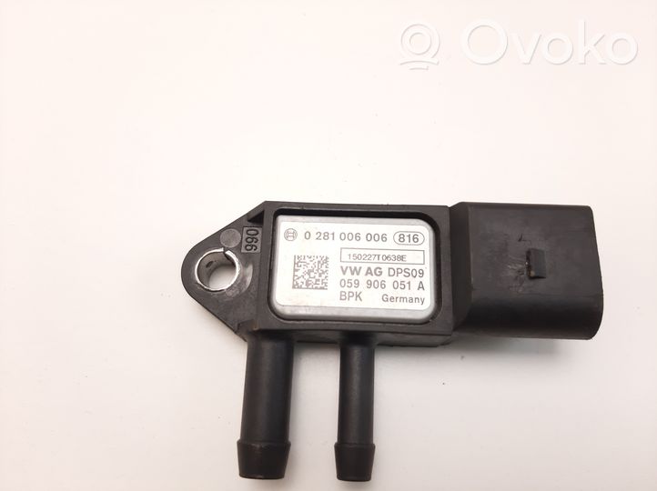 Volkswagen Touareg II Exhaust gas pressure sensor 0281006006