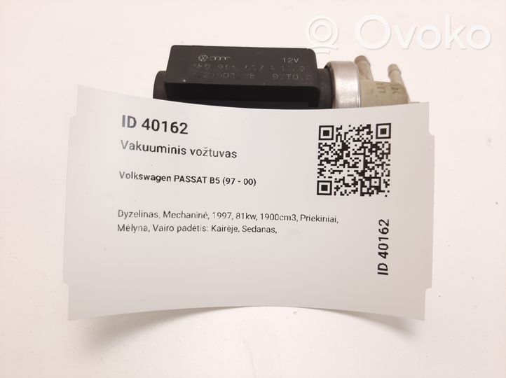 Volkswagen PASSAT B5 Vacuum valve 1H0906627A