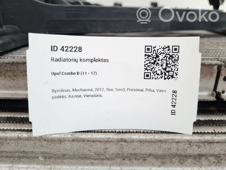 Opel Combo D Radiatora komplekts 887668000