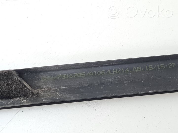 BMW 2 F46 Rivestimento modanatura del vetro della portiera posteriore 7316785