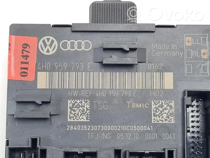 Audi A8 S8 D4 4H Sterownik / Moduł drzwi 4H0959793E