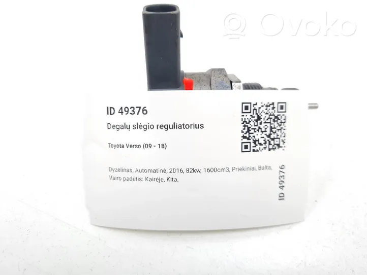 Toyota Verso Régulateur de pression de carburant 30411296