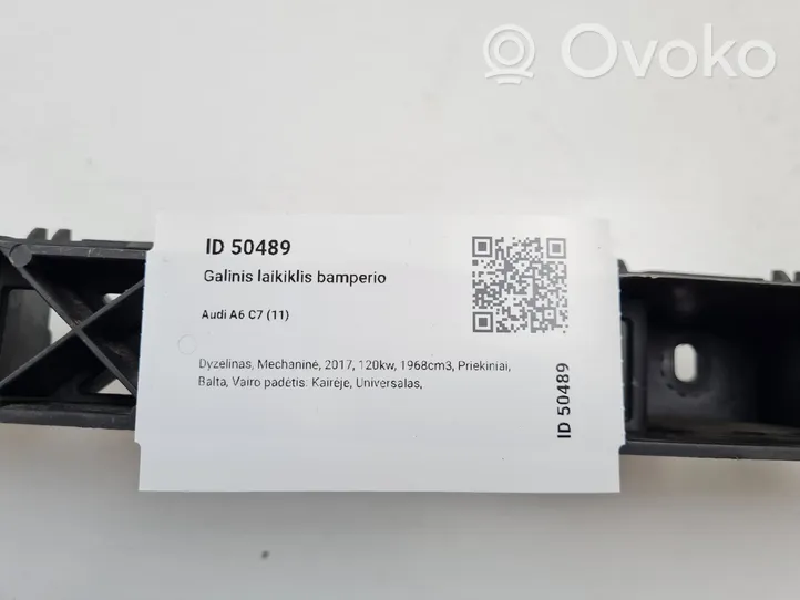 Audi A6 C7 Aizmugurējā bufera montāžas kronšteins 4G9807458C