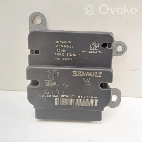 Renault Trafic III (X82) Airbag control unit/module 985104418R