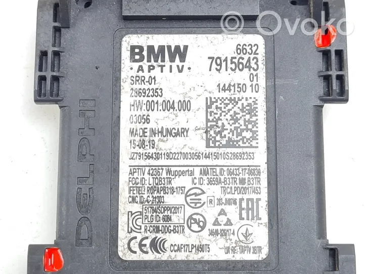 BMW 3 G20 G21 Capteur radar d'angle mort 7915643