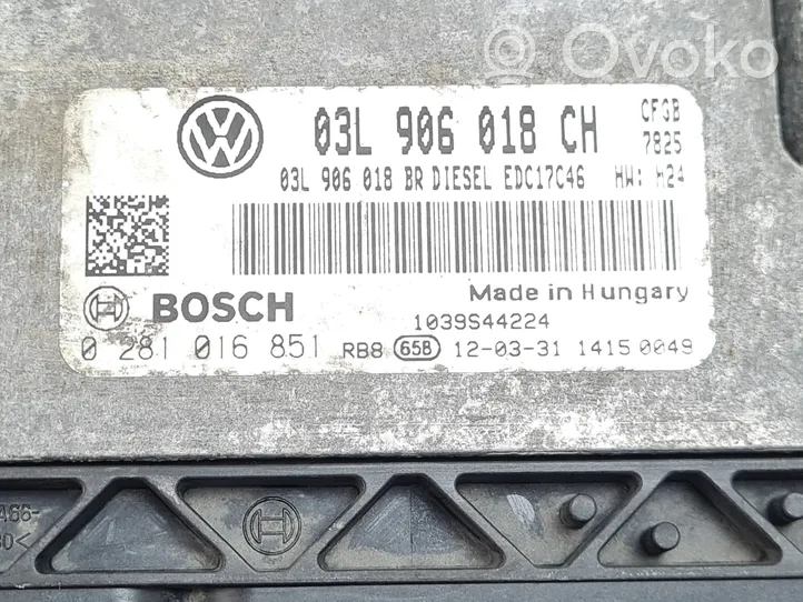 Skoda Superb B6 (3T) Sterownik / Moduł ECU 03L906018CH