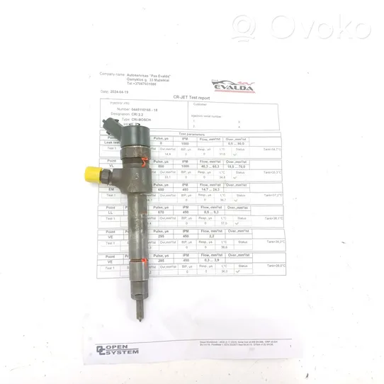 Opel Vectra C Injecteur de carburant 0445110165