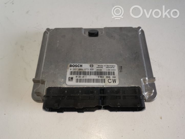 Opel Vectra B Sterownik / Moduł ECU 0281001873