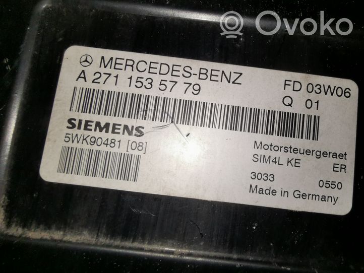 Mercedes-Benz C W203 Centralina/modulo del motore A2711535779