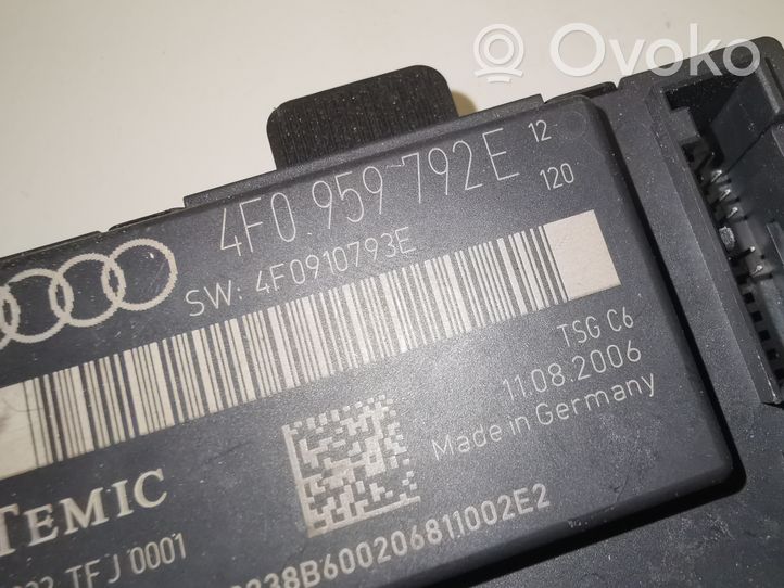 Audi A6 S6 C6 4F Unidad de control/módulo de la puerta 4F0959792E