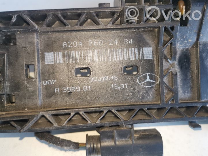 Mercedes-Benz GLE (W166 - C292) Rear door exterior handle/bracket A2047602434