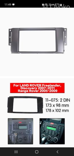 Land Rover Freelander 2 - LR2 Mascherina unità principale autoradio/GPS 2DIN