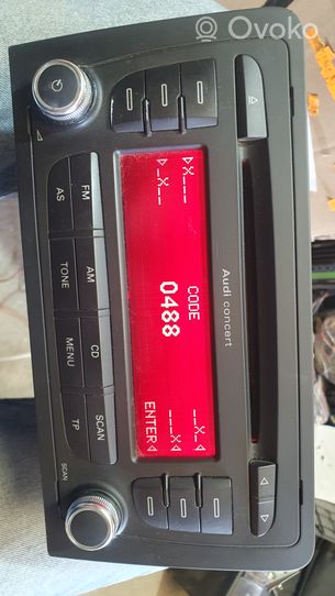 Audi A3 S3 8P Panel / Radioodtwarzacz CD/DVD/GPS 8P0035186P