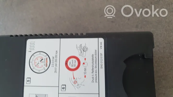 Volkswagen Tiguan Tire air pump compressor 5N0012615F