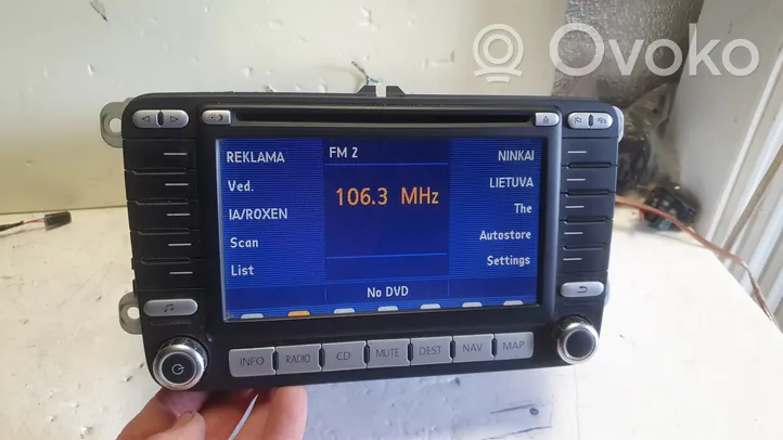 Volkswagen Golf V Radio/CD/DVD/GPS-pääyksikkö 1K0035198C