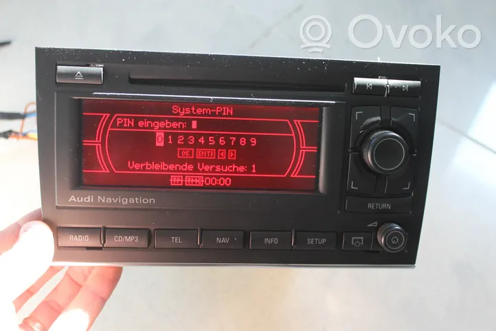Audi A4 S4 B6 8E 8H Radio/CD/DVD/GPS-pääyksikkö 8E0035192G