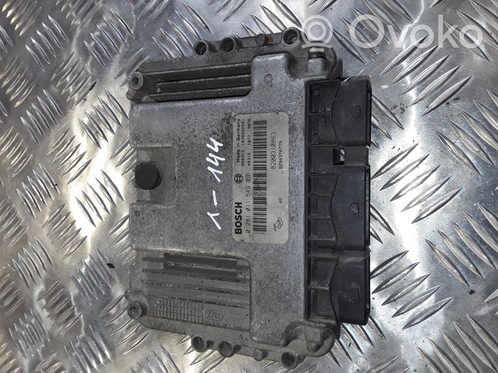 Renault Megane II Sterownik / Moduł ECU 0281011549