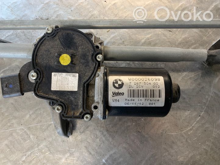 BMW 3 F30 F35 F31 Etupyyhkimen vivusto ja moottori 726750402