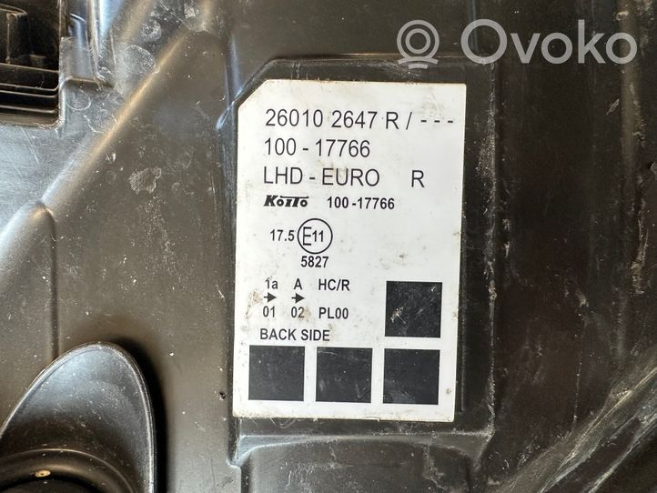 Renault Kangoo II Phare frontale 260102647R