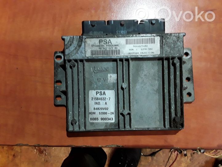 Peugeot 206 Sterownik / Moduł ECU 9652202780