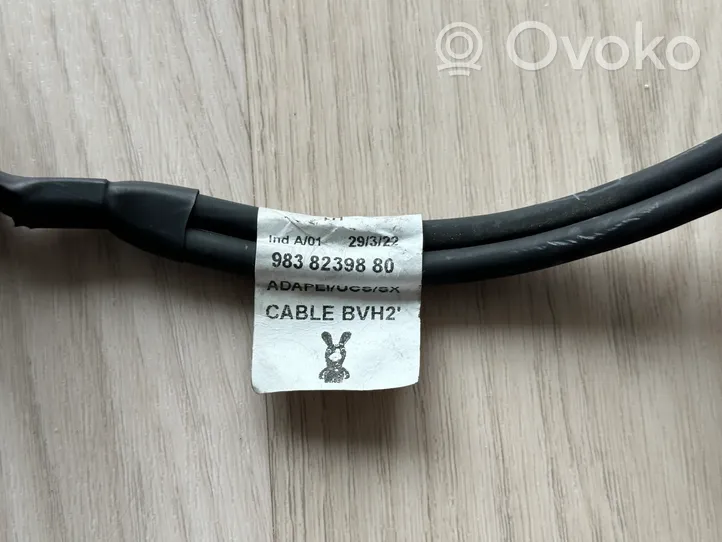 Peugeot 308 Câble négatif masse batterie 9838239880