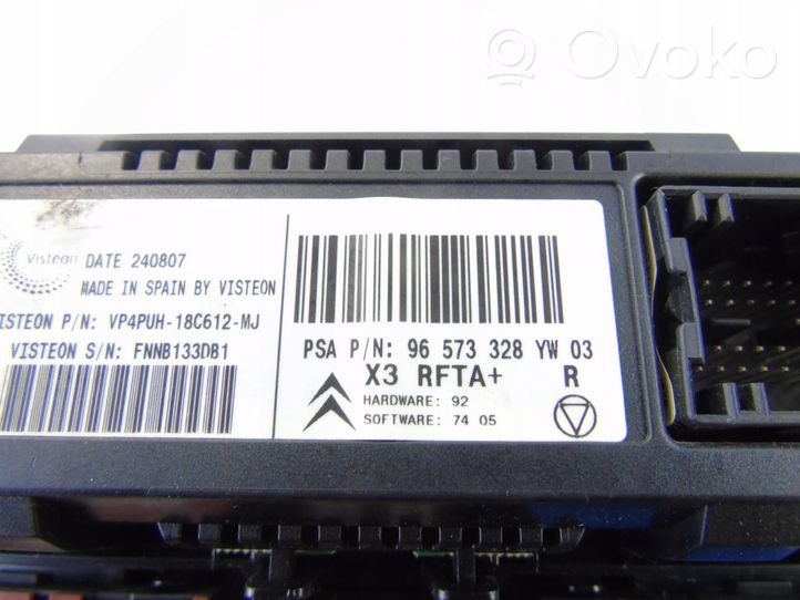 Citroen C5 Climate control unit 96573328YW