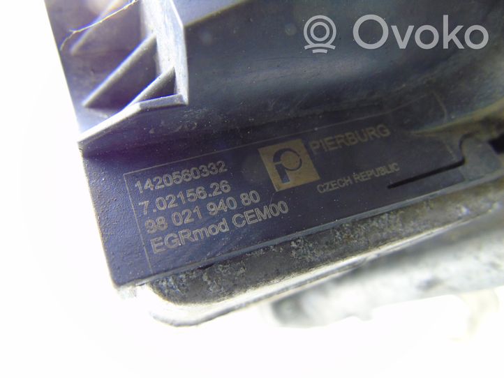 Citroen Berlingo Soupape vanne EGR 9802194080