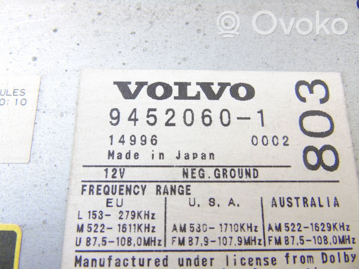 Volvo V70 Unité principale radio / CD / DVD / GPS 9452060