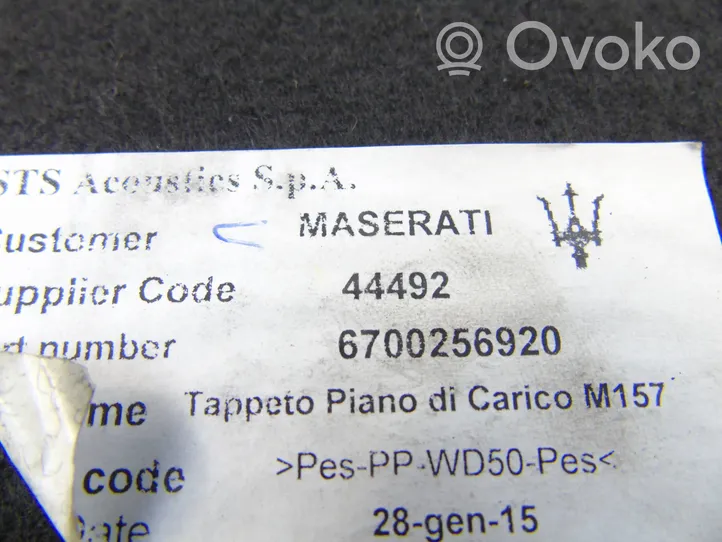 Maserati Ghibli Tappetino di rivestimento del bagagliaio/baule 6700256920