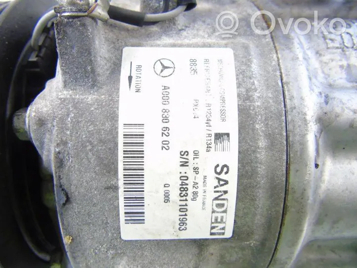 Mercedes-Benz A W177 Air conditioning (A/C) compressor (pump) A0008306202