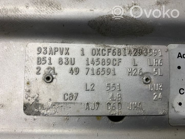 Opel Corsa C Ylempi jäähdyttimen ylätuen suojapaneeli 24418881