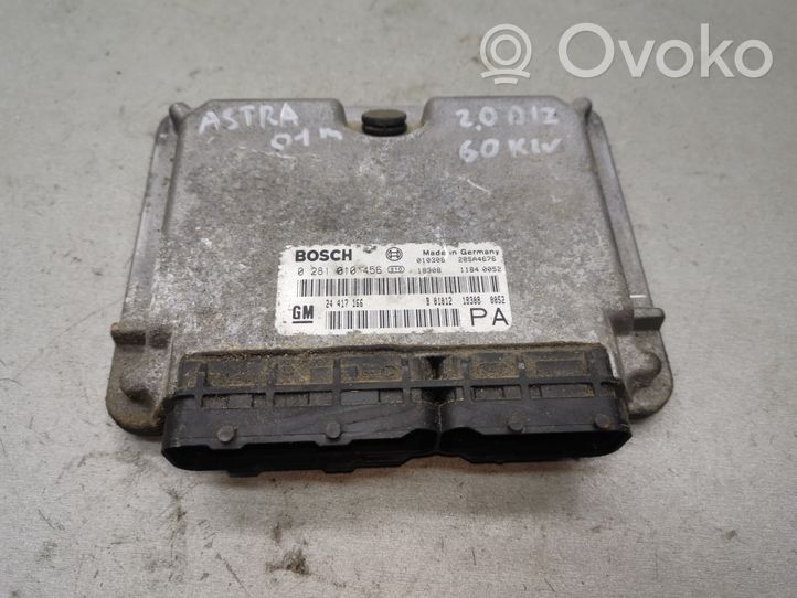 Opel Astra G Sterownik / Moduł ECU 0281010456