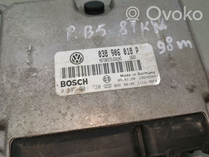 Volkswagen PASSAT B5 Sterownik / Moduł ECU 038906018P