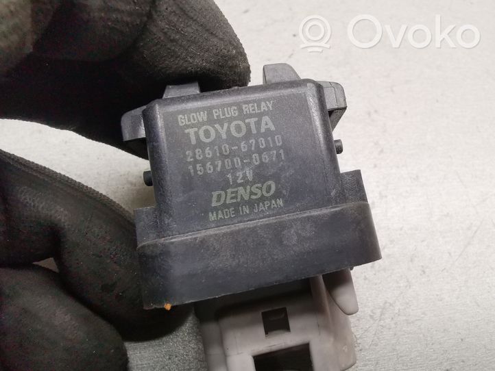 Toyota Yaris Relais de bougie de préchauffage 2861067010