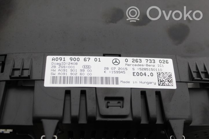 Infiniti Q30 Tachimetro (quadro strumenti) A0919006701