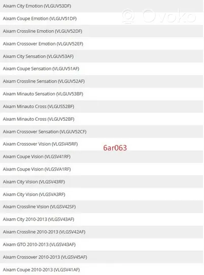 Aixam MultiTruck Jeu de disques et étriers de frein 6AR028