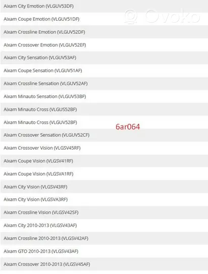 Aixam Crossline Priekinis suportas 6AR063