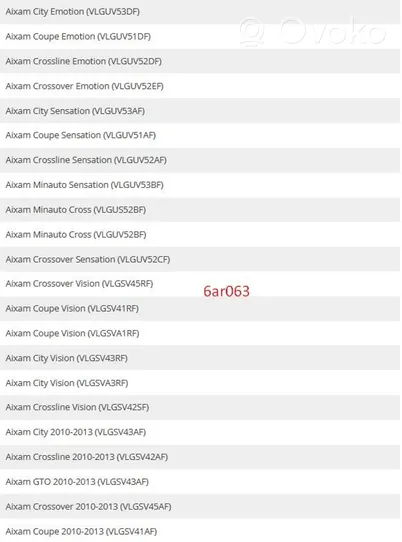 Aixam A741 Pinza del freno anteriore 6AR063