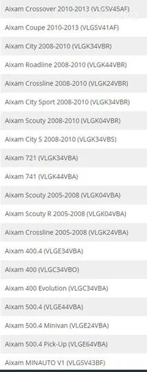 Aixam City II Sajūga komplekts 23.02A