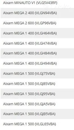 Aixam A751 Sajūga komplekts 23.01A