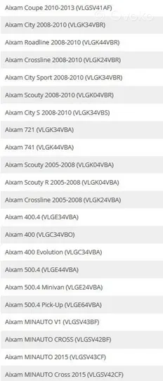 Aixam City Cuffia tirante dello sterzo MC72