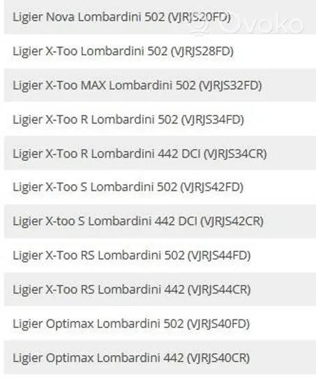 Ligier OptiMax Klocki hamulcowe tylne 06.10