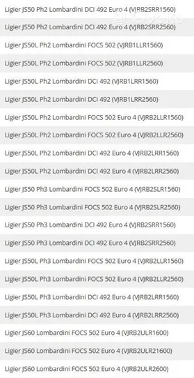 Ligier IXO Plaquettes de frein avant 1008464