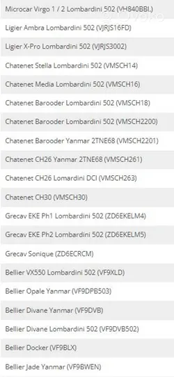 Chatenet CH26 CH28 CH30 Plaquettes de frein arrière 6AP031