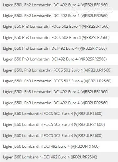Ligier JS 50 Câble de porte avant 1403349